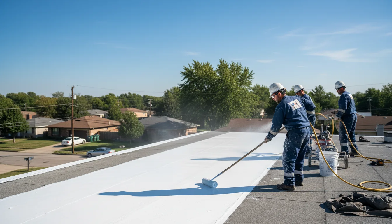 Commercial roof coating in Rosedale, IN near me